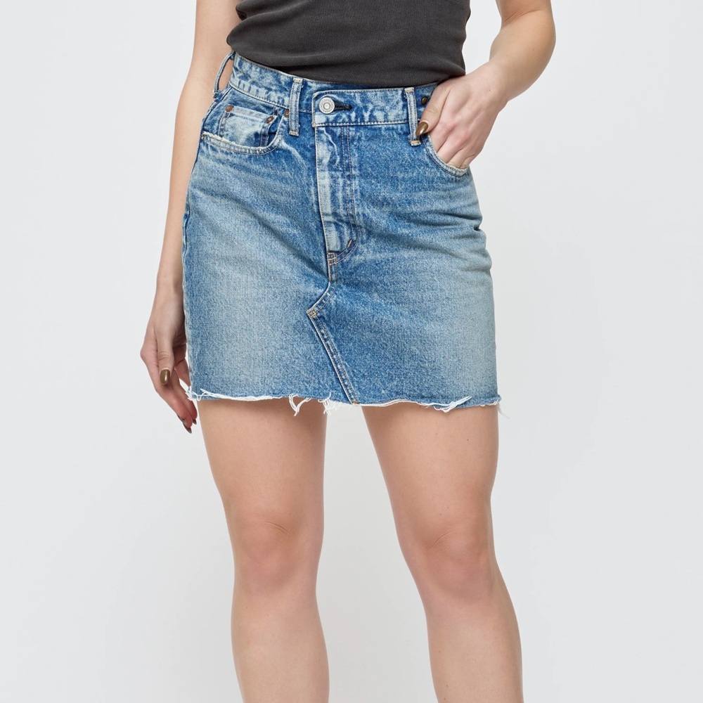 MOUSSY VINTAGE Thomoston Asymmetry Skirt in Blue NWT. Size 24. - Picture 2 of 4